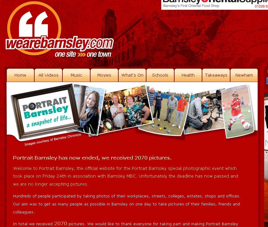 We are Barnsely website screengrab